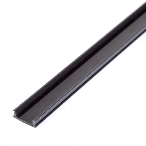 LED aluminium profil takaró búra - fekete - 1000mm (41010/41011hez)