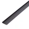 LED aluminium profil takaró búra - fekete - 1000 mm (41011A1-hez)