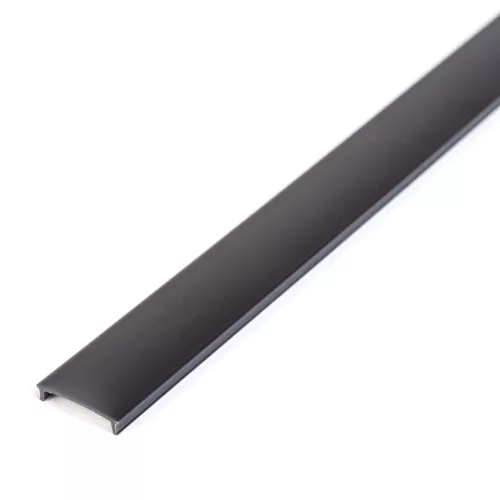 LED aluminium profil takaró búra - fekete - 2000 mm (41011A2-höz)