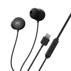 Maxell vezetékes fülhallgató - fekete - USB-C (INBAX)