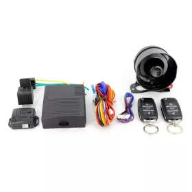   Távirányítós autó-riasztórendszer központizár-vezérlő szettel