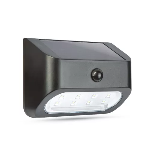 Mozgásérzékelős szolár lámpa - 14 x 6,5 x 10 cm - 8 x SMD LED