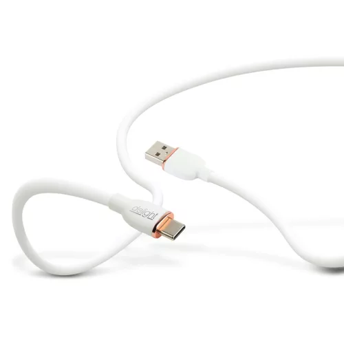 Adatkábel - Type-C / USB-A - fehér - 1 m - 2.4A - 12 W