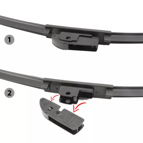 Ablaktörlő 22"/55 cm - 10 db adapterrel