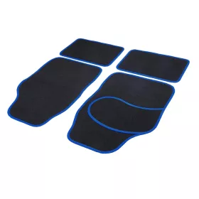   Univerzális textil autószőnyeg szett - 64 x 44 cm / 44 x 29 cm - fekete, kék