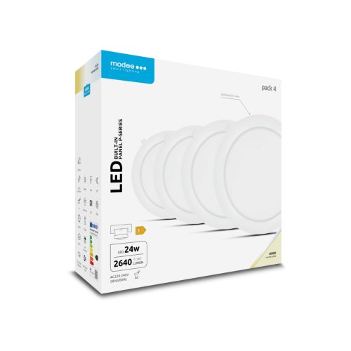 Modee LED Panel Kerek - Beépíthető P-series 24W 4000K (2640 lumen) P4 ERP