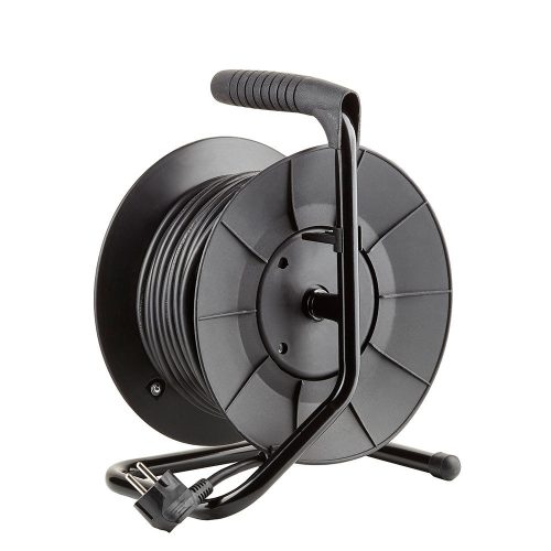 Technik Professional Kábeldob 4-er 25m 1,5mm2 (fekete) 16A