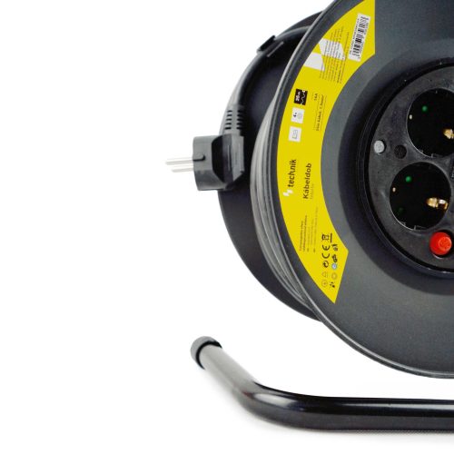 Technik Professional Kábeldob 4-er 25m 1,5mm2 (fekete) 16A