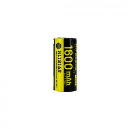 Nitecore Kellék Akkumulátor 18350 NL1816R USB-C tölthető 1600mAh 3,6V B1
