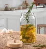 Tároló üveg bambusz tetővel Woody 1130ml 43593/1113283