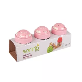 Üveg Fűszertartó szett 3 db-os 210 ml S-196