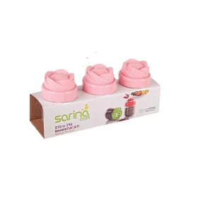 Üveg Fűszertartó szett 3 db-os 210 ml S-197