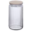 Üveg Élelmiszertároló bambusz tetővel 2000ml S-2089