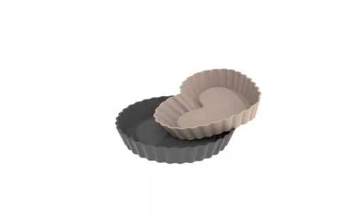 Szilikon szív és tartforma mini 6db-os 30023