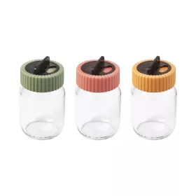   Fűszertartó üveg színes műanyag tetővel 190ml 131078-159