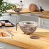 Keverőtál fröccsenésgátló tetővel 3L BNM-0971