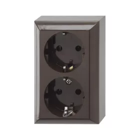   GAO 0510076777 Business Line IP20, 2 férőhelyes földelt csatlakozóaljzat, beltéri, 230 V~ /50 Hz / 16 A, barna