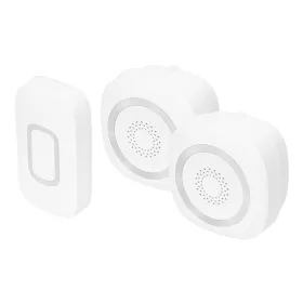   HOME DBS1601DC vezeték nélküli csengő szett, 2 csengővel, 160m hatótáv, 60 dallam, állítható hangerő és némítás, kapcsolható fényjelzés,