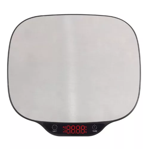 Home HG M 15 konyhai mérleg, méréshatár 15 kg, mérési pontosság: 1 g, tára funkció, világító piros LED kijelzővel, automatikus kikapcsol