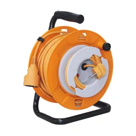   Home HJR 24-30 kábeldob, 27 + 3 m, IP20 kivitel, H05VV-F 3G1,0 mm2 kábel, védőkapcsoló, max. 2300 W, fém talp