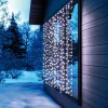 HOME KAF400DWH DOT LED-es fényfüggöny, 400 db hidegfehér DOT LED, 2x2m, 8 program, ismétlődő időzítés, hálózati tápellátás, kül- és belt