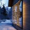 HOME KAF400DWW DOT LED-es fényfüggöny, 400 db melegfehér DOT LED, 2x2m, 8 program, ismétlődő időzítés, hálózati tápellátás, kül- és belt