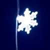 HOME KAF50WH LED-es hópehely fényfüggöny, 1,35 m, 50 db hidegfehér LED, hálózati tápellátás, beltéri kivitel