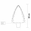 Home KMF60BLED elemes műfenyő tobozokkal, LED-ekkel, 60cm magas, 30db melegfehér LED, 8 program, 2D tűlevelek, elemes tápellátás, beltér