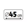 HOME KMK45LED LED-es műkoszorú, 45 cm, 35 db melegfehér LED, 8 programos, időzítés, 2D tűlevél, elemes tápellátás, beltéri kivitel