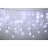 HOME KSFW200WH sorolható fényfüggöny, 4 méter, 200db hidegfehér LED, fehér vezeték, kül- és beltéri kivitel