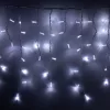 HOME KSFW200WH sorolható fényfüggöny, 4 méter, 200db hidegfehér LED, fehér vezeték, kül- és beltéri kivitel