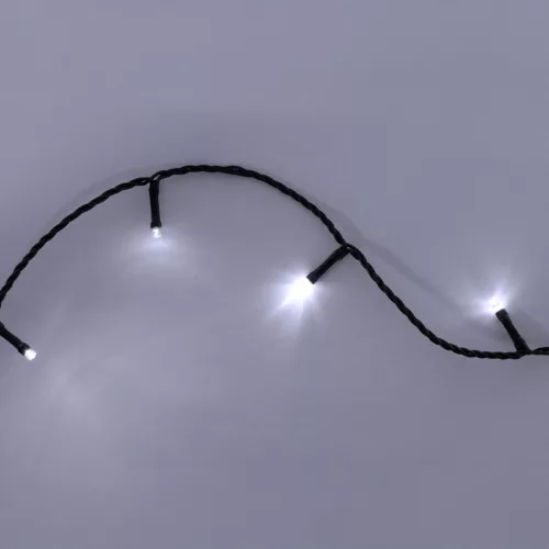 Home LED248WH LED fényfüzér, 240db hidegfehér LED, 23,9m hosszúságú, 8 program időzítővel, zöld vezeték, adapteres tápellátás, kül- és b