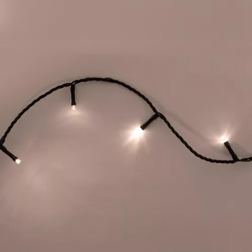 Home LED248WW LED fényfüzér, 240db melegfehér LED, 23,9m hosszúságú, 8 program időzítővel, zöld vezeték, adapteres tápellátás, kül- és b