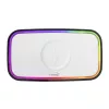 HOME LTCR06 multimédia lejátszó és ébresztőóra, 2x5 Watt, Qi telefontöltés, Bluetooth TWS, FM rádió, LED kijelző, beépített akkumulátor
