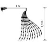 Home ML 200/WH micro LED-es fényfüzérköteg, 200 db hidegfehér micro LED, 10 ágú, vékony, ezüstszínű vezeték, hálózati adapter, kül- és b