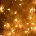 Home ML 200/WW micro LED-es fényfüzérköteg, 200 db melegfehér micro LED, 10 ágú, vékony, ezüstszínű vezeték, hálózati adapter, kül- és b