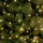 Home ML 250G/WW micro LED-es fényfüzérköteg, 250 db melegfehér micro LED, 10 ágú, vékony, zöld színű vezeték, hálózati adapter, kül- és 