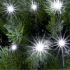 Home ML 30/WH micro LED-es fényfüzér, 2,9 m / 30 db hidegfehér micro LED, állófényű, kapcsolható és időzíthető, átlátszó vezeték, elemes