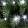 Home ML 50/WH micro LED-es fényfüzér, 4,9 m / 50 db hidegfehér micro LED, állófényű, kapcsolható és időzíthető, átlátszó vezeték, elemes