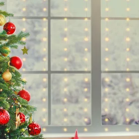   Home MLF 200/WW micro LED-es fényfüggöny, 3x2 m / 200 db melegfehér micro LED, 8 fényprogram, távirányító, USB csatlakozó, beltéri kivit
