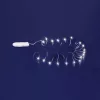 Home MLF 26/WH micro LED-es fényfüzér, 2 m / 20 db hidegfehér micro LED, állófényű, átlátszó vezeték, időzíthető, gombelemes, lapos elem
