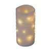 Home MLF 26/WW micro LED-es fényfüzér, 2 m / 20 db melegfehér micro LED, állófényű, átlátszó vezeték, időzíthető, gombelemes, lapos elem