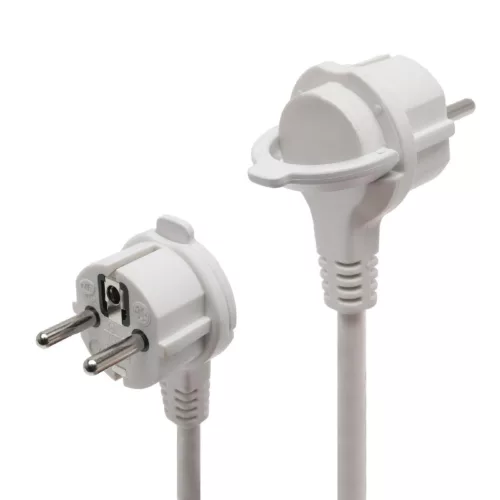 Home NV 04TK/WH talpkapcsolós elosztó világító kapcsolóval, 1,5 m, H05VV-F 3G1,0 mm2 kábel, 4 aljzat gyermekvédelemmel, max. 3500W, fehé