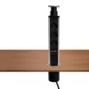 Home NVE 3/USB süllyesztett elosztó USB töltőaljzatokkal, 1,4 m, 3 földelt aljzat gyermekvédelemmel, asztalba, munkalapba építhető, süll