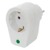 Home NVT 1/WH túlfeszültség védett hálózati aljzat, gyermekvédelemmel ellátva,  túlfeszültségvédelem 4500 A-ig, IP20 kivitel, max.3680W,