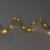 Home RLS10WW LED-es szalag mintákkal, arany színű szalag, 8 funkció, 100db melegfehér LED, 10m hosszú, 5cm széles, elemes tápellátás, be