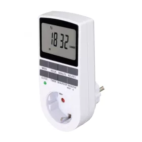   Home TD 011 digitális beltéri időzítő óra, napi 10 program, 15 féle napkombinációban, heti ismétlés, beépített memóriavédelem, 250 V, 36